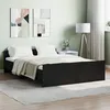 Image de vidaXL Cadre de lit sans matelas noir 140x190 cm3203783
