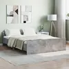 Image de vidaXL Cadre de lit sans matelas gris béton 140x190 cm3203785