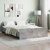 Image de vidaXL Cadre de lit tÃªte de lit et pied de lit gris bÃ©ton 140x190 cm