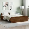 Image de vidaXL Cadre de lit sans matelas chêne marron 140x190 cm3203788