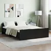 Image de vidaXL Cadre de lit sans matelas noir 135x190 cm