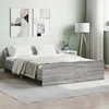 Image de vidaXL Cadre de lit tête de lit et pied de lit sonoma gris 135x190 cm