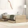 Image de vidaXL Cadre de lit tête de lit et pied de lit chêne sonoma 75x190 cm