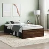 Image de vidaXL Cadre de lit sans matelas chÃªne marron 90x200 cm