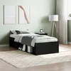 Image de vidaXL Cadre de lit sans matelas noir 75x190 cm