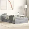 Image de vidaXL Cadre de lit sonoma gris 75x190 cm petit simple