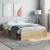 Image de vidaXL Cadre de lit sans matelas chêne sonoma 120x200 cm3203854