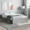 Image de vidaXL Cadre de lit gris béton 120x200 cm