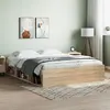 Image de vidaXL Cadre de lit sans matelas chêne sonoma 140x200 cm3203861