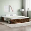 Image de vidaXL Cadre de lit sans matelas chÃªne fumÃ© 180x200 cm