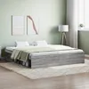 Image de vidaXL Cadre de lit sans matelas sonoma gris 180x200 cm