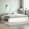 Image de vidaXL Cadre de lit sans matelas blanc 200x200 cm