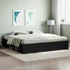 Image de vidaXL Cadre de lit sans matelas noir 200x200 cm3203888