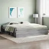 Image de vidaXL Cadre de lit sans matelas sonoma gris 200x200 cm