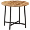 Image de vidaXL Table basse 45x45x40 cm bois de manguier solide et fer371969