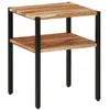 Image de Vidaxl Table DâAppoint 35x35x45 Cm Bois Massif D'acacia Et Fer