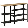Image de vidaXL Table console 110x30x75 cm bois de manguier massif brut et fer372730