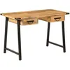 Image de vidaXL Bureau avec tiroirs 105x55x70 cm bois de manguier massif et fer372733