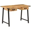 Image de Vidaxl Bureau Avec Tiroirs 105x55x70 Cm Bois De Manguier Massif Et Fer