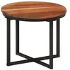 Image de vidaXL Table basse 35x35x30 cm bois massif acacia et fer