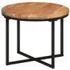 Image de vidaXL Table basse 45x45x35 cm bois massif acacia et fer