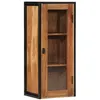 Image de vidaXL Armoire de salle de bain murale bois massif d'acacia et fer