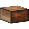 Image de vidaXL Vidaxl Table De Chevet Murale 35x35x20 Cm Bois Massif D'acacia