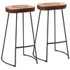 Image de vidaXL Tabourets de bar lot de 2 marron foncé 44x37,5x78 cm358923