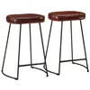 Image de vidaXL Tabourets de bar lot de 2 marron foncé 41x29x62 cm358924