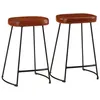 Image de vidaXL Tabourets de bar lot de 2 marron foncé 41x29x62 cm358925