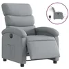 Image de vidaXL Fauteuil inclinable Ã©lectrique Gris clair Tissu