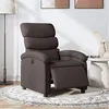 Image de vidaXL Fauteuil inclinable électrique Marron foncé Tissu3203959