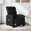 Image de vidaXL Fauteuil de massage inclinable électrique Noir Tissu