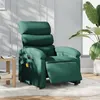 Image de vidaXL Fauteuil de massage inclinable électrique Vert foncé Tissu3203972