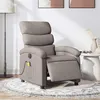 Image de vidaXL Fauteuil de massage inclinable électrique Taupe Tissu3203974