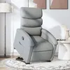 Image de vidaXL Fauteuil inclinable Gris clair Tissu