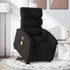 Image de vidaXL Fauteuil de massage inclinable Noir Tissu3203992