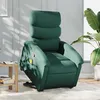 Image de vidaXL Fauteuil inclinable de massage Vert foncé Tissu