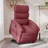 Image de vidaXL Fauteuil inclinable Ã©lectrique rouge bordeaux tissu