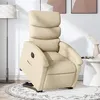 Image de vidaXL Fauteuil inclinable électrique crème tissu3204011