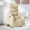 Image de vidaXL Vidaxl Fauteuil Inclinable Électrique Crème Tissu