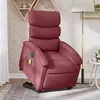 Image de vidaXL Fauteuil inclinable de massage électrique Rouge bordeaux Tissu