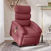 Image de vidaXL Vidaxl Fauteuil Inclinable De Massage Électrique Rouge Bordeaux Tissu