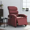 Image de vidaXL Fauteuil inclinable électrique Rouge bordeaux Similicuir3204030