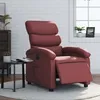 Image de vidaXL Fauteuil inclinable Ã©lectrique Rouge bordeaux Similicuir