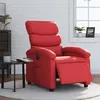 Image de vidaXL Fauteuil inclinable électrique Rouge Similicuir3204031