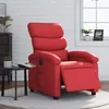 Image de vidaXL Vidaxl Fauteuil Inclinable Électrique Rouge Similicuir