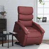 Image de vidaXL Vidaxl Fauteuil Inclinable Rouge Bordeaux Similicuir