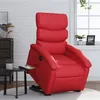 Image de vidaXL Fauteuil inclinable Rouge Similicuir3204045