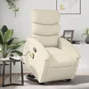 Image de vidaXL Fauteuil inclinable de massage CrÃ¨me Similicuir